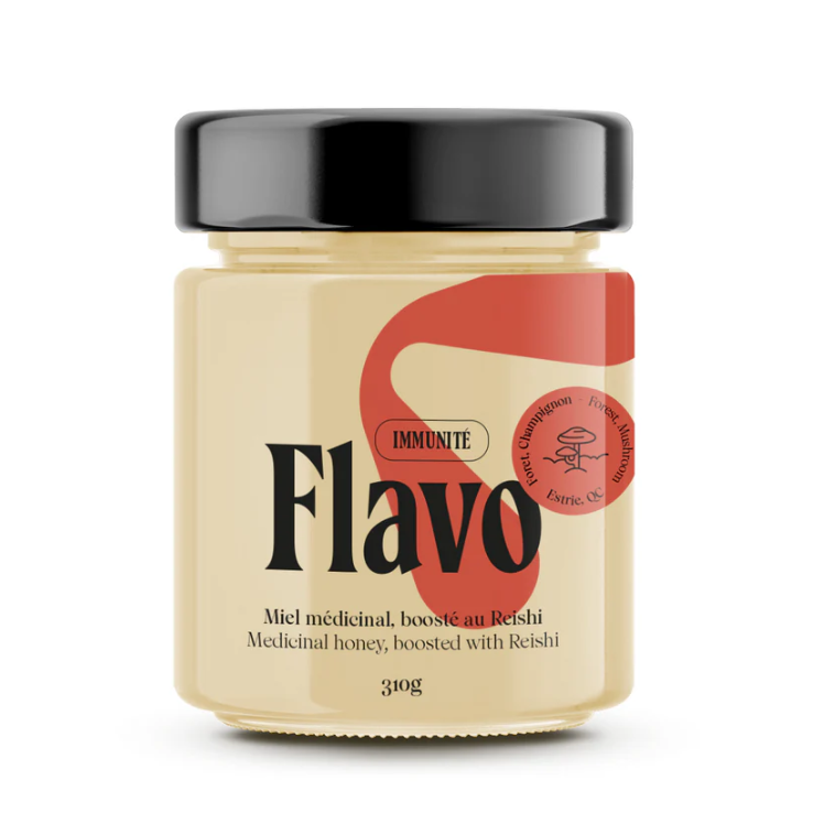 Pot de miel cru crémeux boosté au Reishi - Forêt