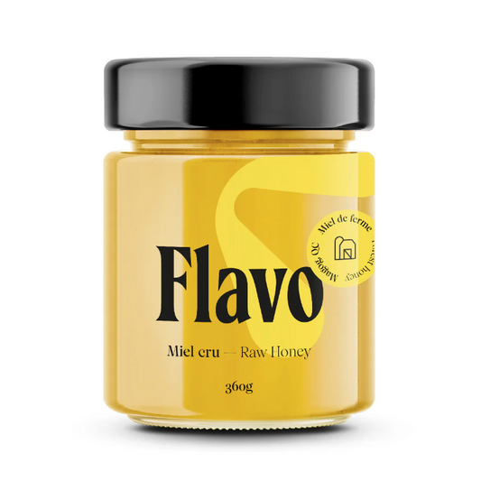 Pot de miel cru liquide - Estrie - Ferme